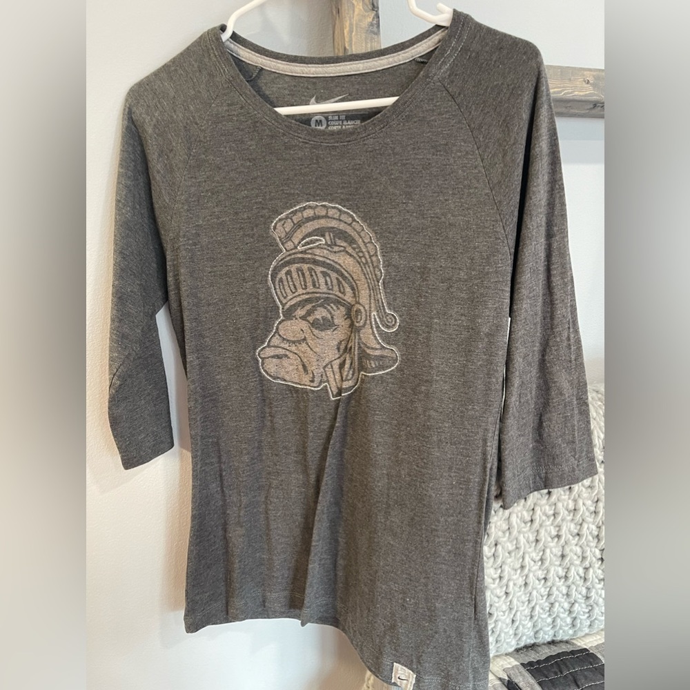 MSU Spartans 3/4 Nike shirt